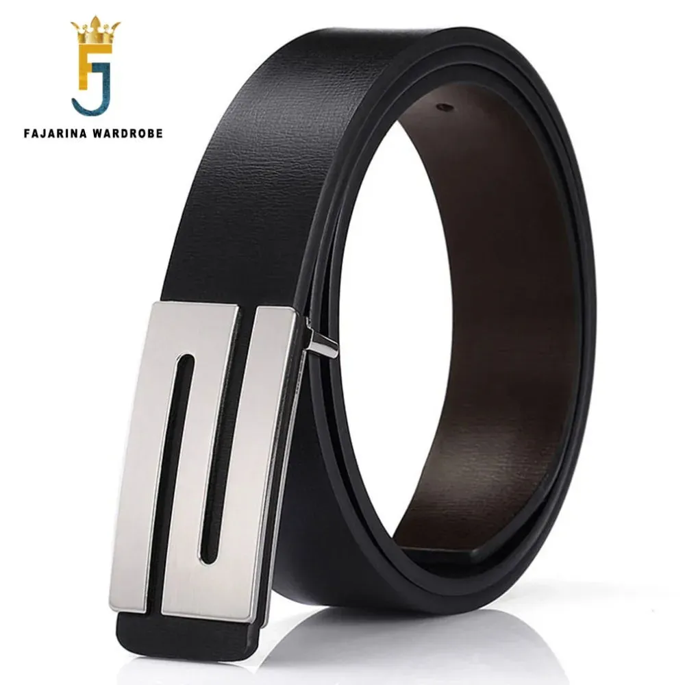 Men's Genuine Leather Black Belt