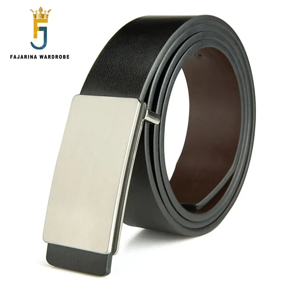 Men's Genuine Leather Black Belt