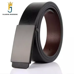 Men's Genuine Leather Black Belt