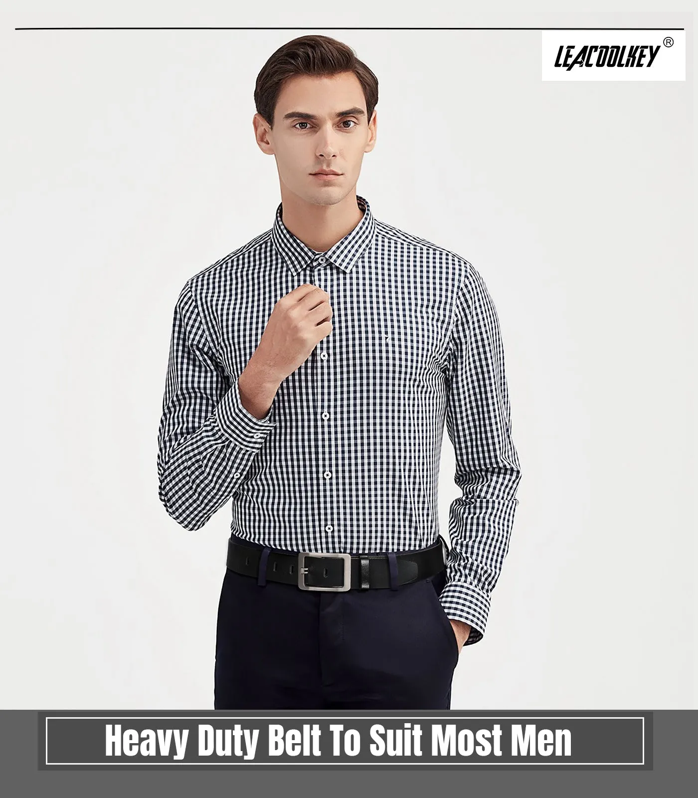 Men’s Genuine Leather Ratchet Dress Belt for men