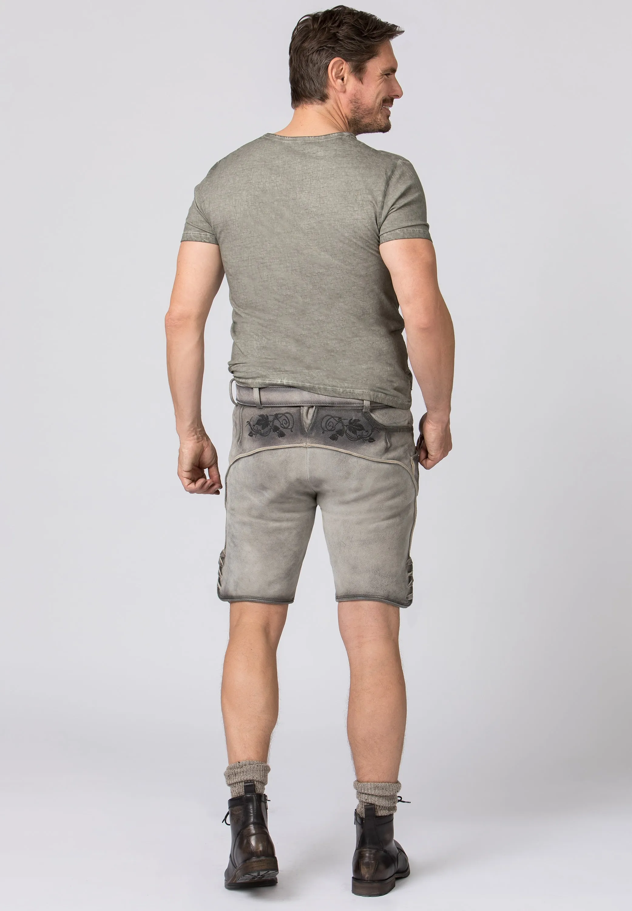 Men's Lederhosen Kramer Vintage Smoked Washed (58) closeout