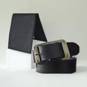 Men's Multi Synthetic Leather Belt and Wallet Combo