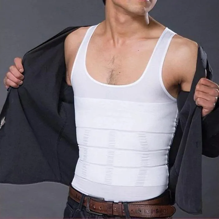 Men’s Solid Compression Flexvest - Slim Fit Performance Tank