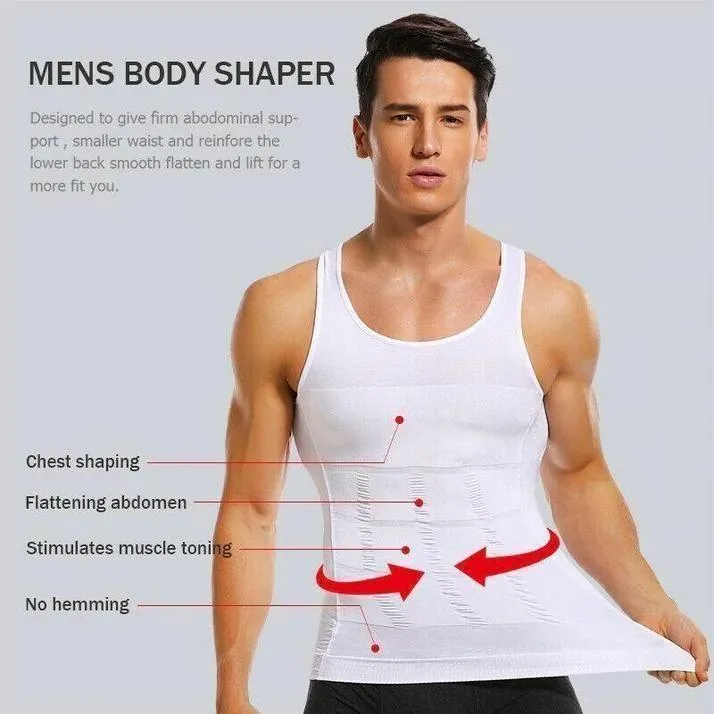 Men’s Solid Compression Flexvest - Slim Fit Performance Tank