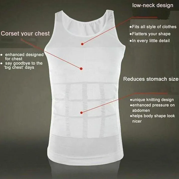 Men’s Solid Compression Flexvest - Slim Fit Performance Tank
