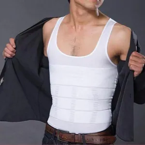 Men’s Solid Compression Flexvest - Slim Fit Performance Tank
