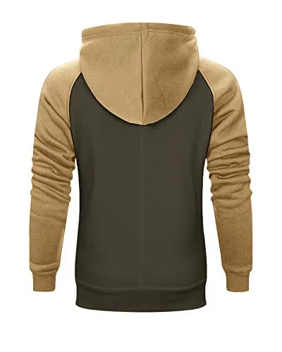 Mens Sweatsuits 2 Piece Tracksuit Sport Wear Outfits Set Athletic Jogging Suit, Hoodie Sweatshirt  Jogger Sweatpants Green