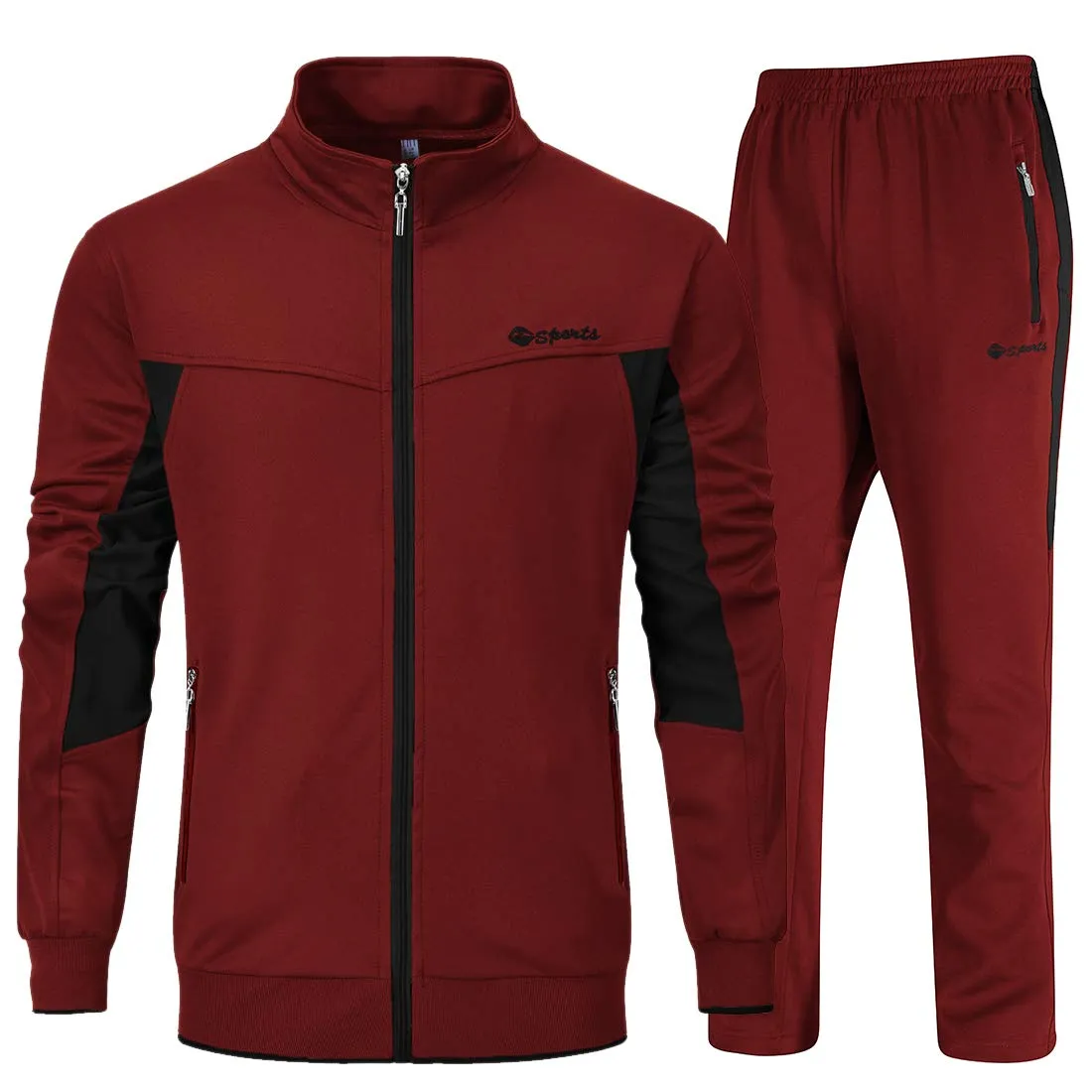 Men's Tracksuits Outfits Set 2 Piece Jogging Suits Warm Up Sweatsuits Sweat Track Suits Sets