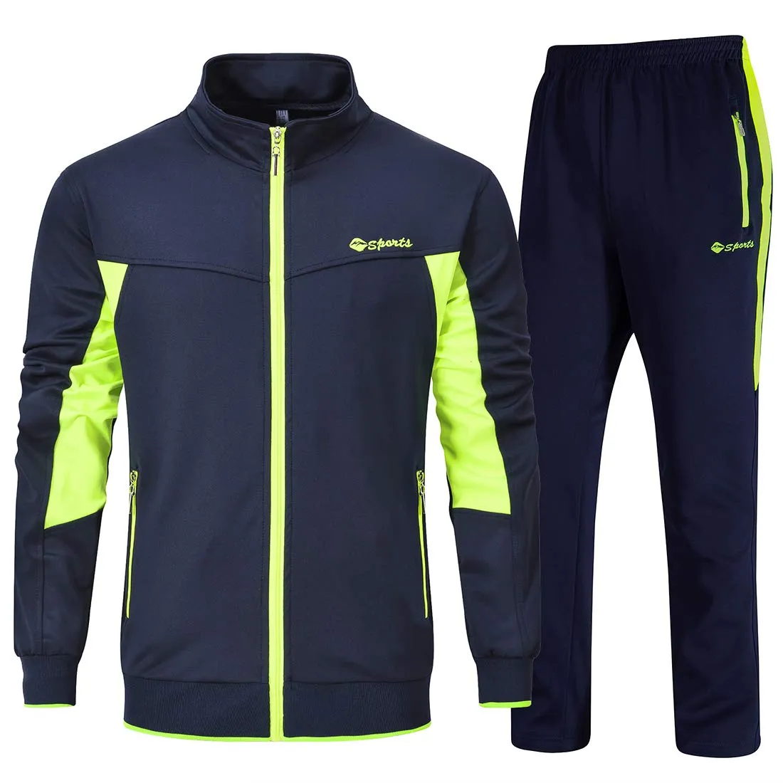 Men's Tracksuits Outfits Set 2 Piece Jogging Suits Warm Up Sweatsuits Sweat Track Suits Sets