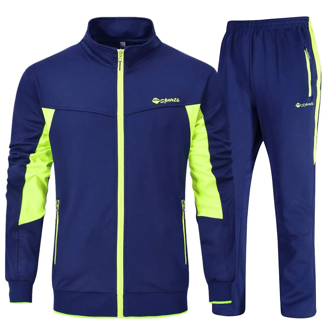 Men's Tracksuits Outfits Set 2 Piece Jogging Suits Warm Up Sweatsuits Sweat Track Suits Sets