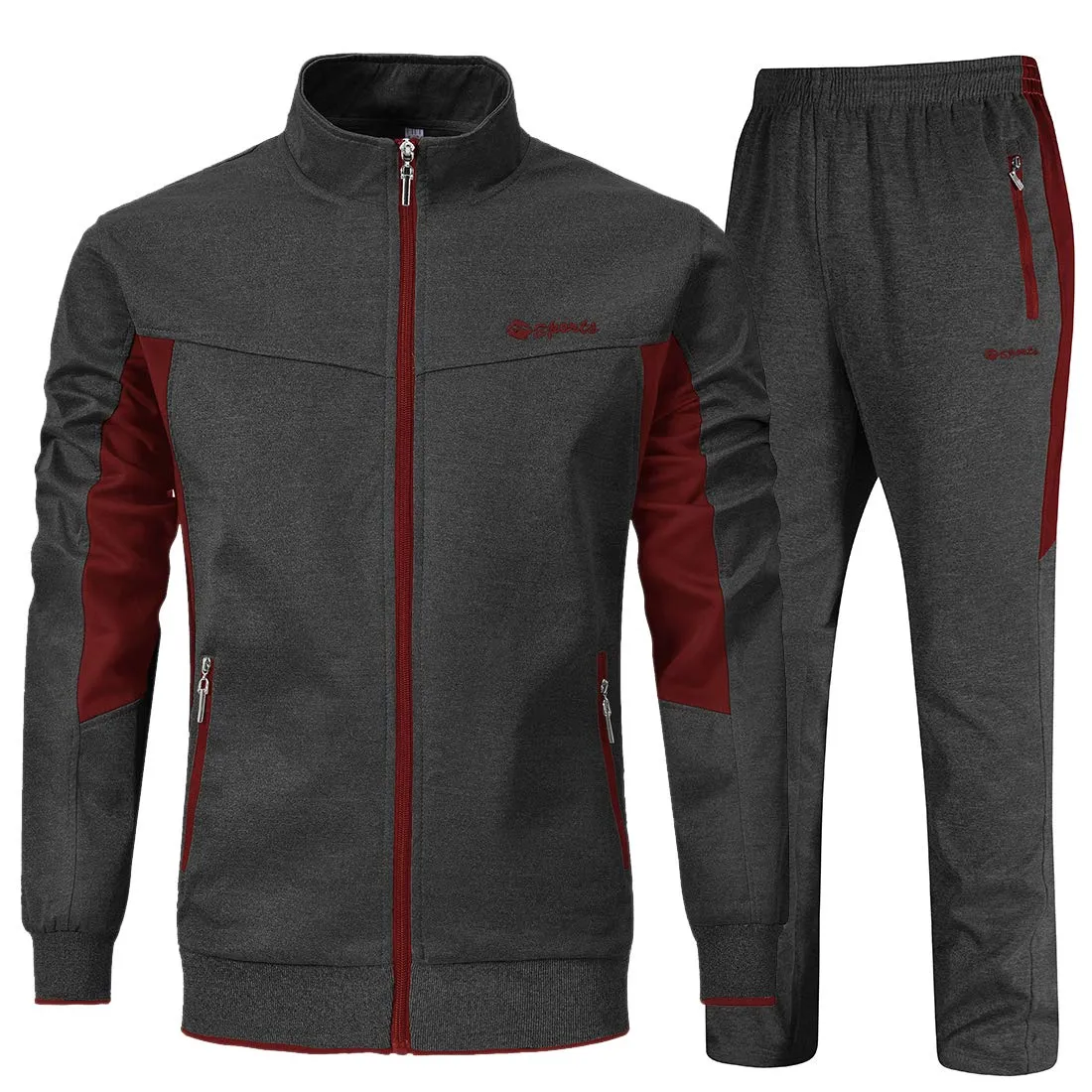 Men's Tracksuits Outfits Set 2 Piece Jogging Suits Warm Up Sweatsuits Sweat Track Suits Sets