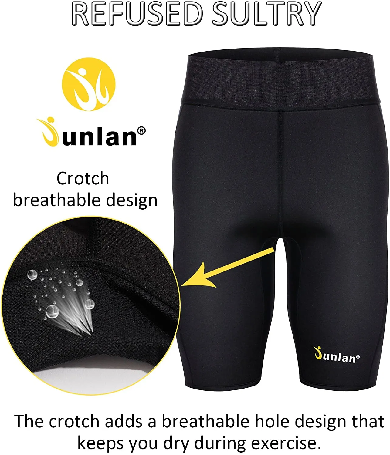 Men's Workout Sauna Hot Sweat Thermo Shorts