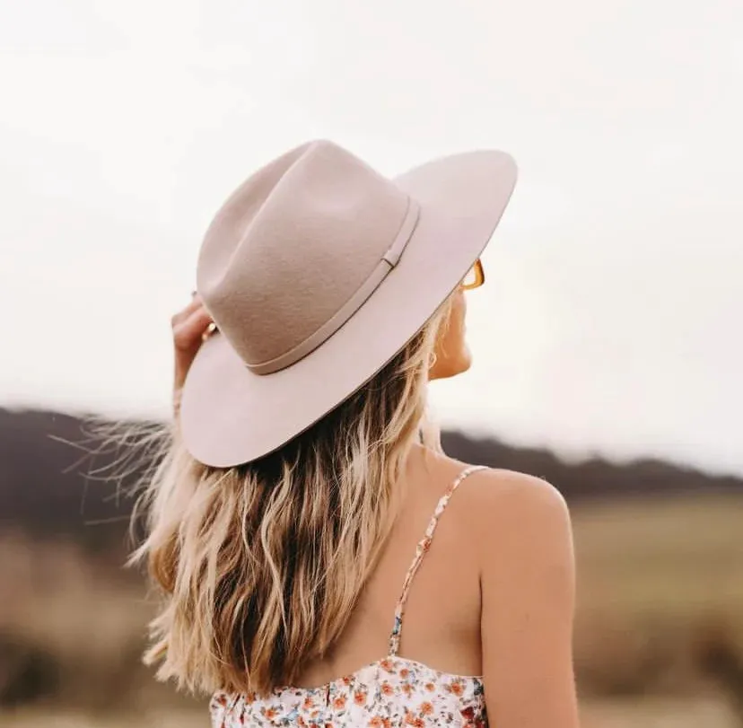 Mila Crushable/Packable Fedora 100% Merino Wool