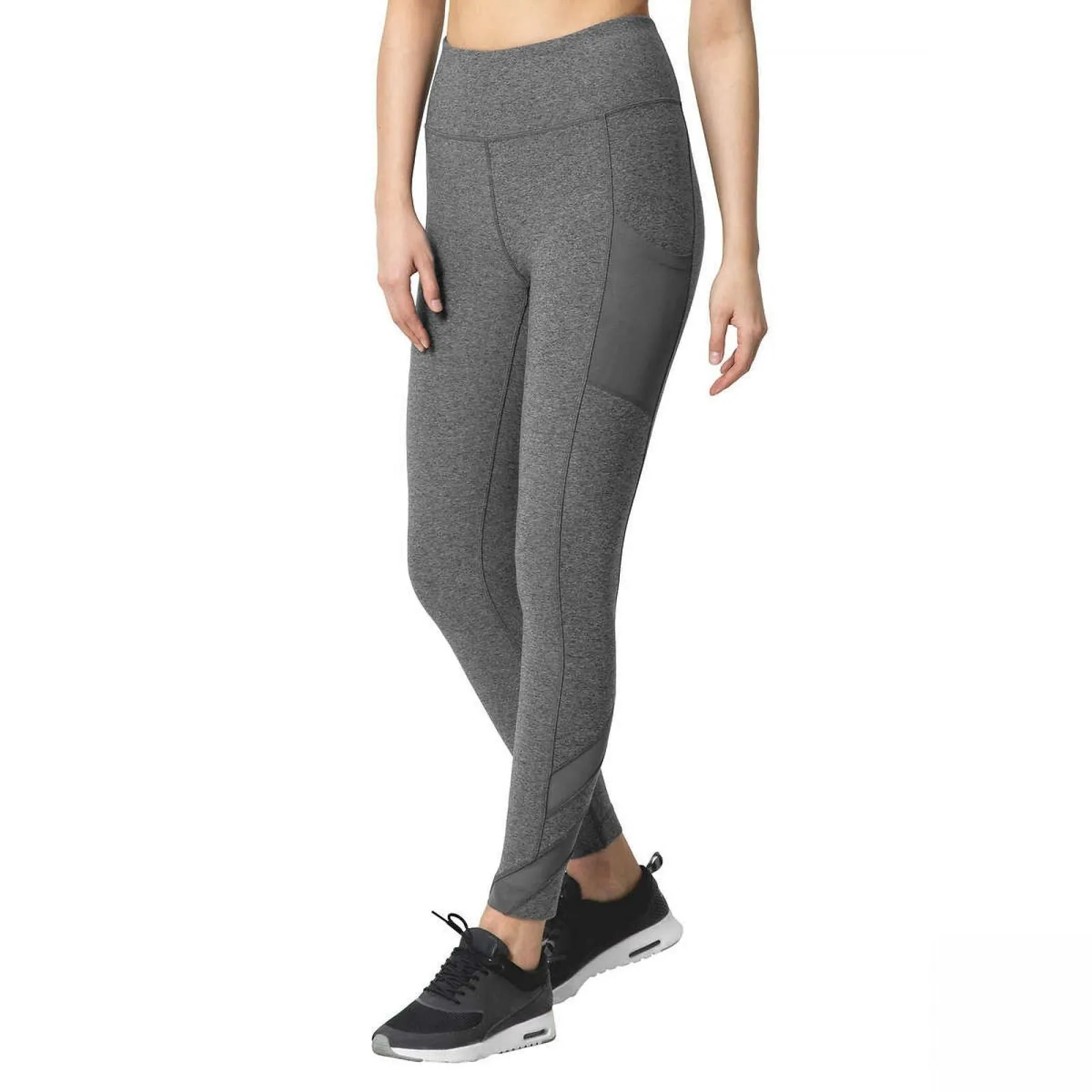 Mondetta Women's Mesh Inset High Waisted Active Leggings