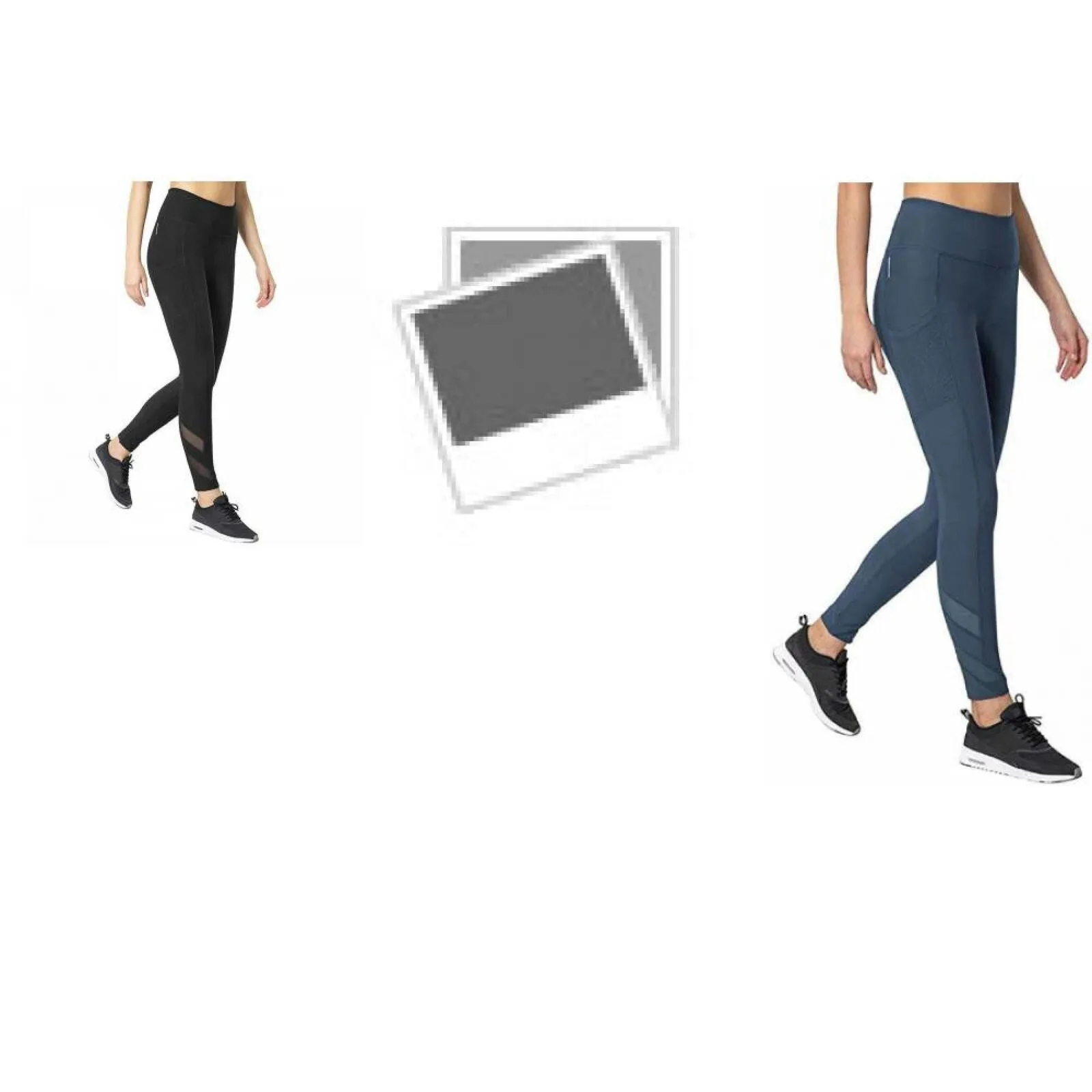 Mondetta Women's Mesh Inset High Waisted Active Leggings