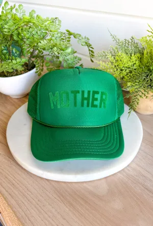 Mother Trucker Hat in Green