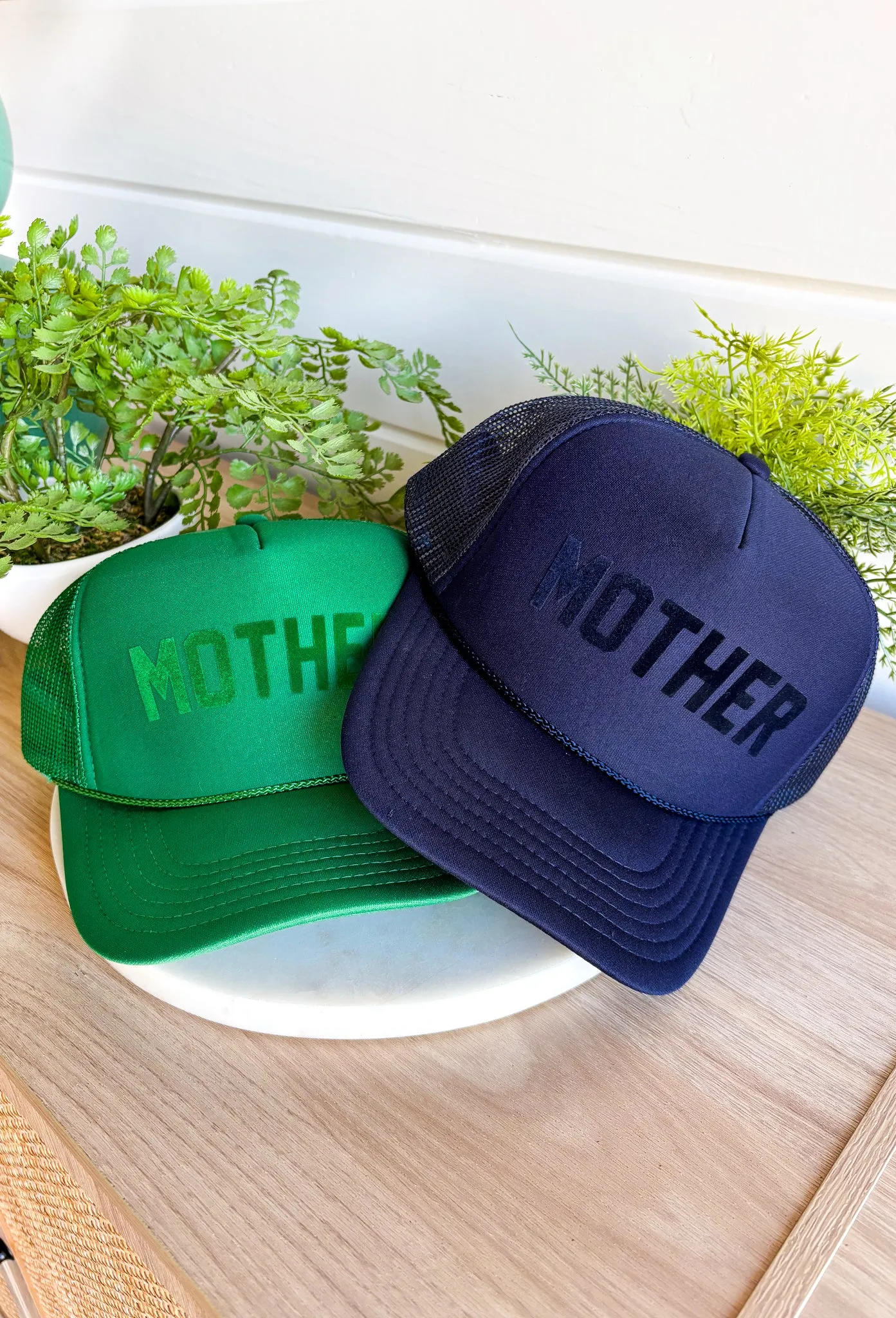 Mother Trucker Hat in Green