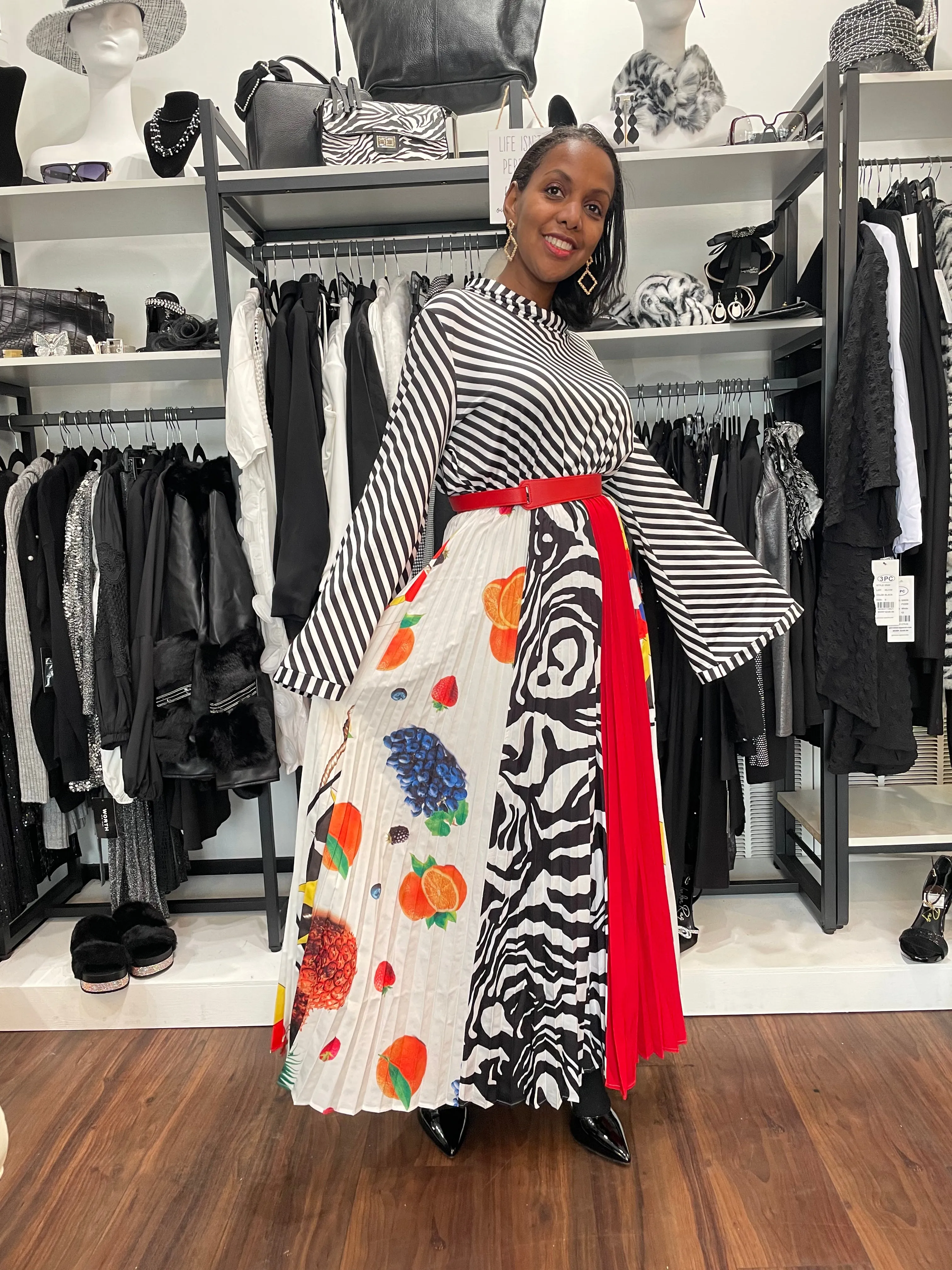 Multi Print Dress