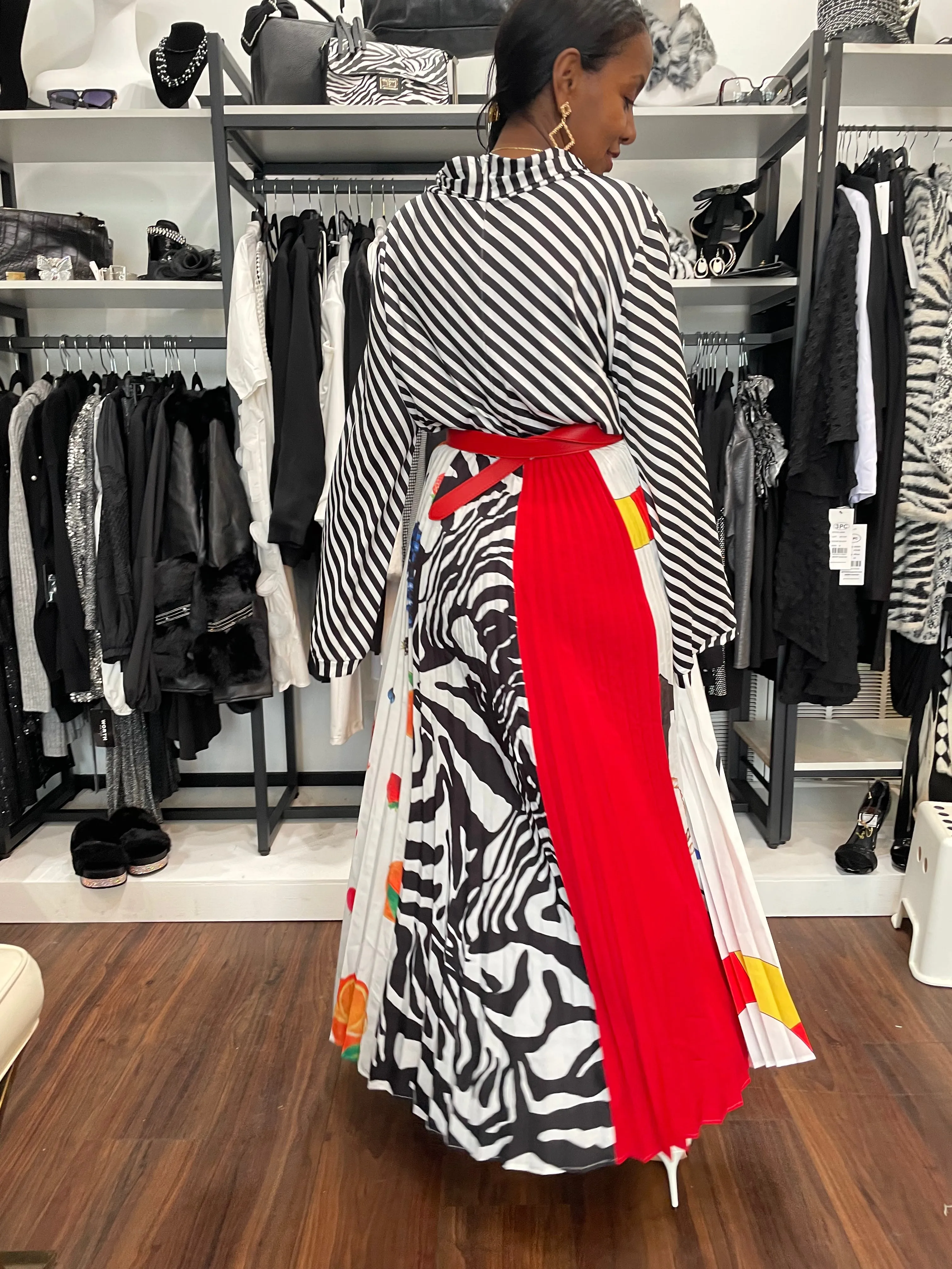 Multi Print Dress