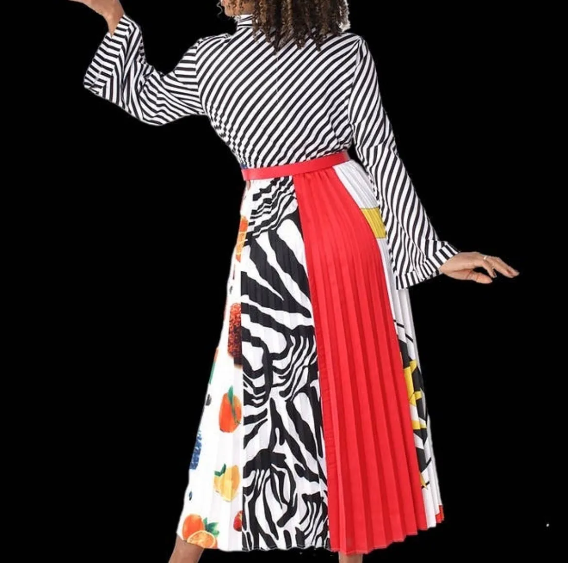 Multi Print Dress