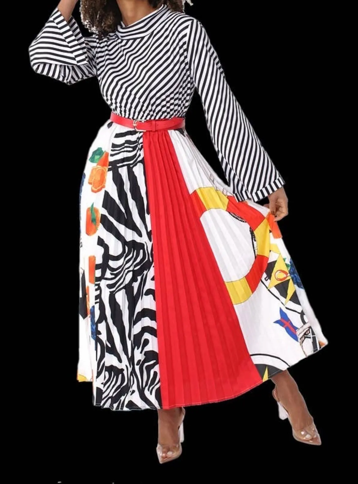 Multi Print Dress