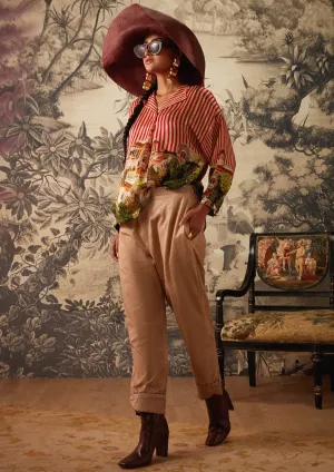 Multicolor striped tunic and pant
