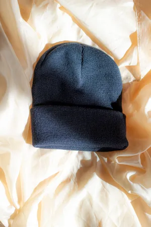 Navy Blue Beanie Hat