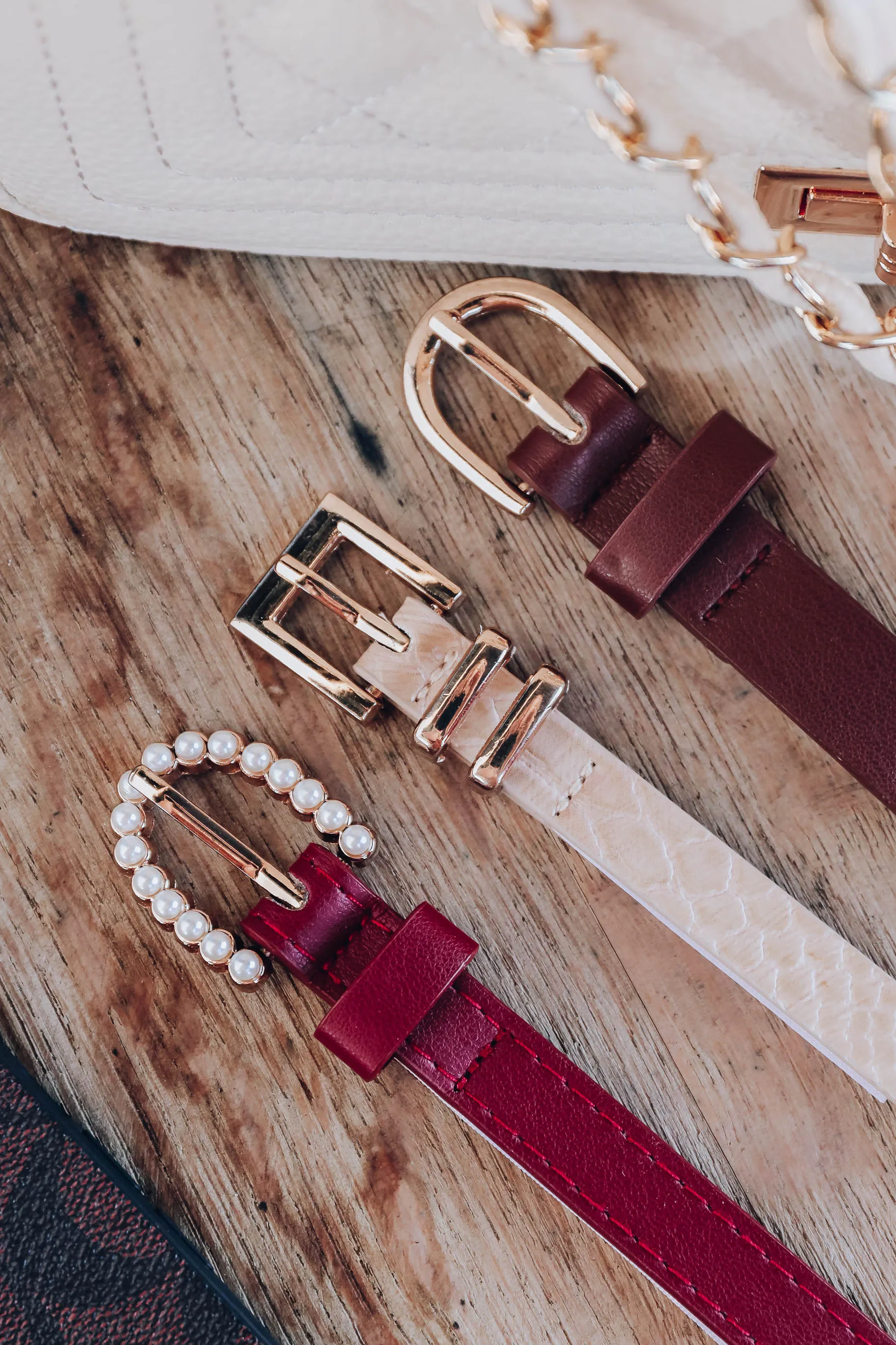 Neutrals Trio Slim Belt Set