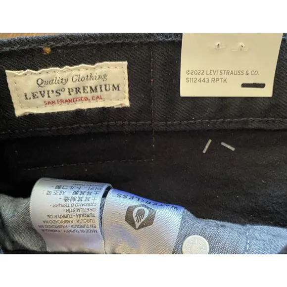 NEW Levi's 501 Jeans Womens 31x26 Original Cropped High Rise Straight Leg Black