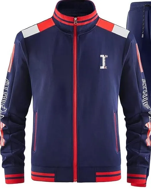 NEW Retails $45, JIANWANG Men's Casual Jacket Long Sleeve Jogging Suits, JACKET ONLY, Sz XL
