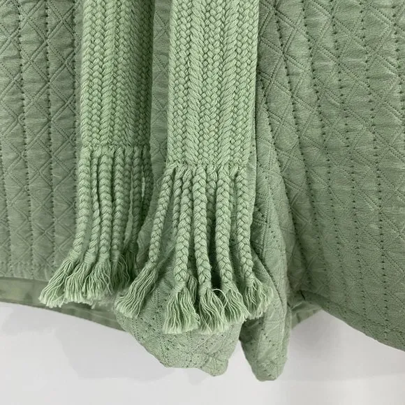 New SAMSOE SAMSOE Quilted Paperbag Waist Ember Shorts Vineyard Green Size XS