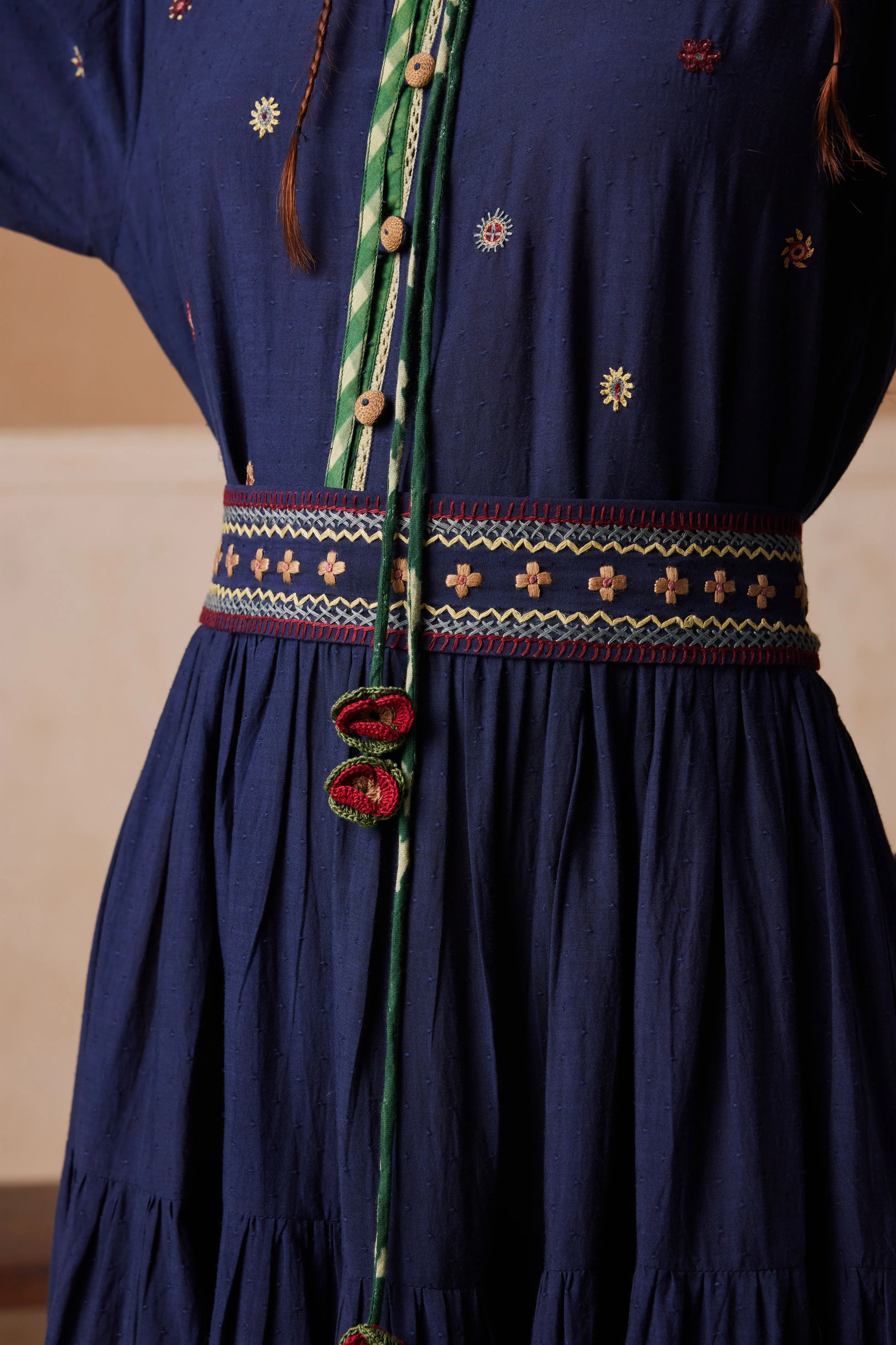 New Season Summer Fall 24-Dress Luna Cotton Indigo-SS24-LUNAD-IND-Fashion Edit Cord Studio