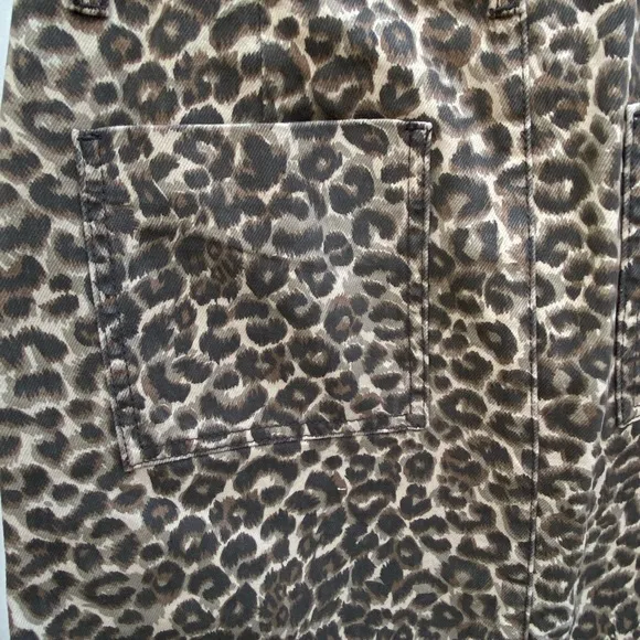 New Velvet Heart Women’s Danila Animal Print Denim Fashion A-Line Mini Skirt