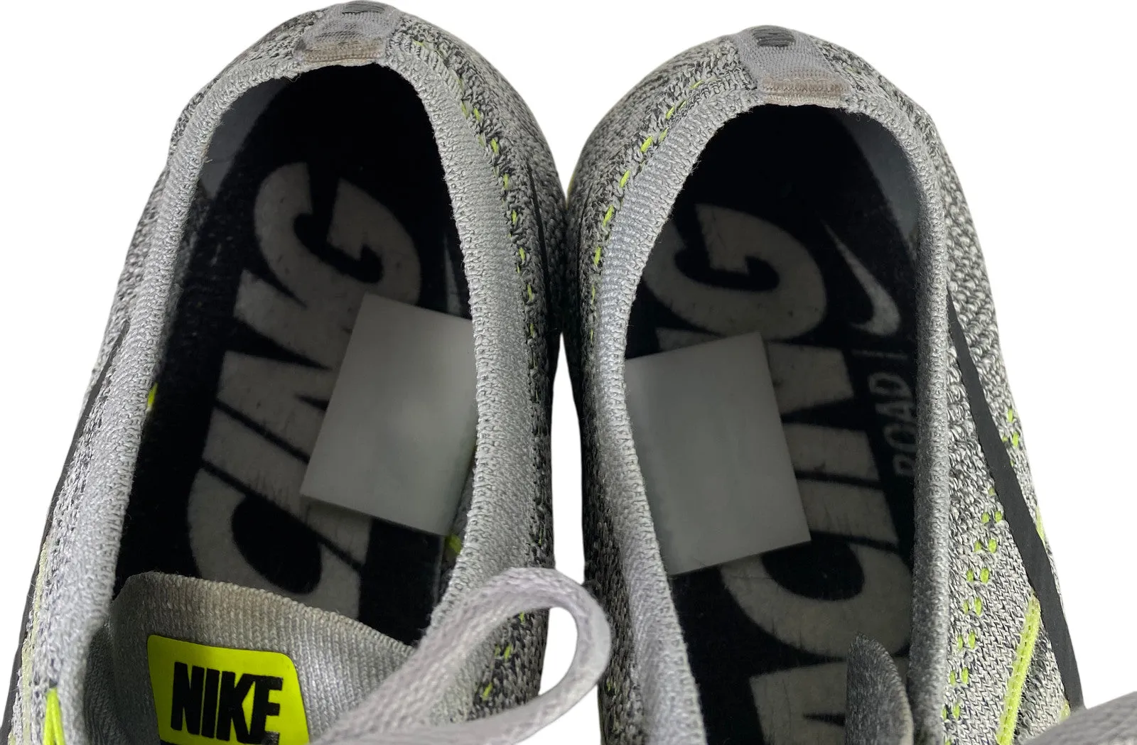 Nike Men’s Wolf Gray Zoom Flyknit Streak Lace Up Athletic Sneakers - 9