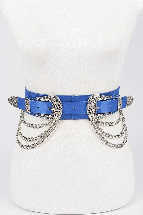 Nina Metal Chain Layered Belt
