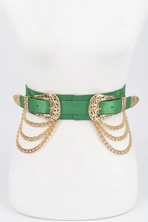 Nina Metal Chain Layered Belt