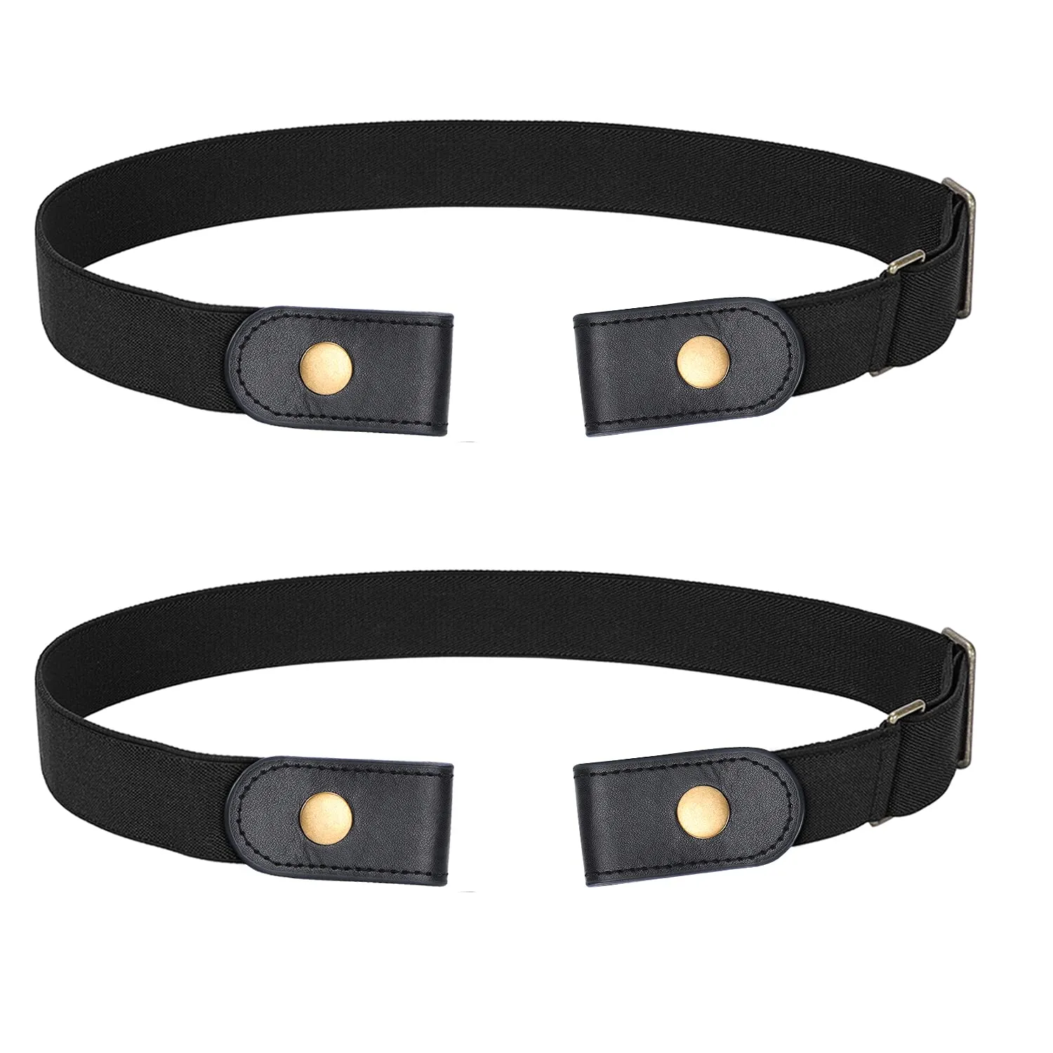 No Buckle Show Belt for Men Buckle Free Stretch Belt for Jeans Pants 1.38 Inches Wide