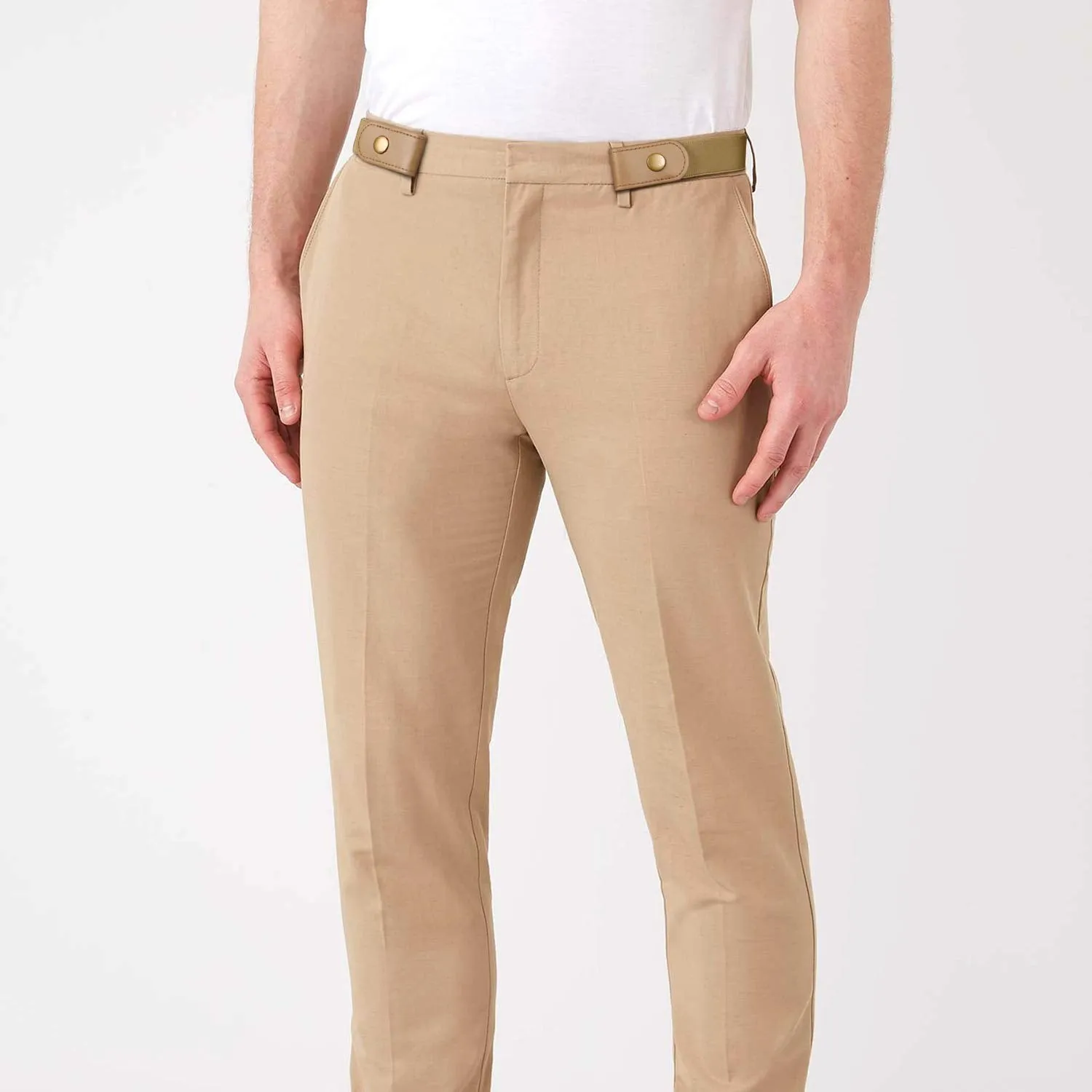 No Buckle Show Belt for Men Buckle Free Stretch Belt for Jeans Pants 1.38 Inches Wide
