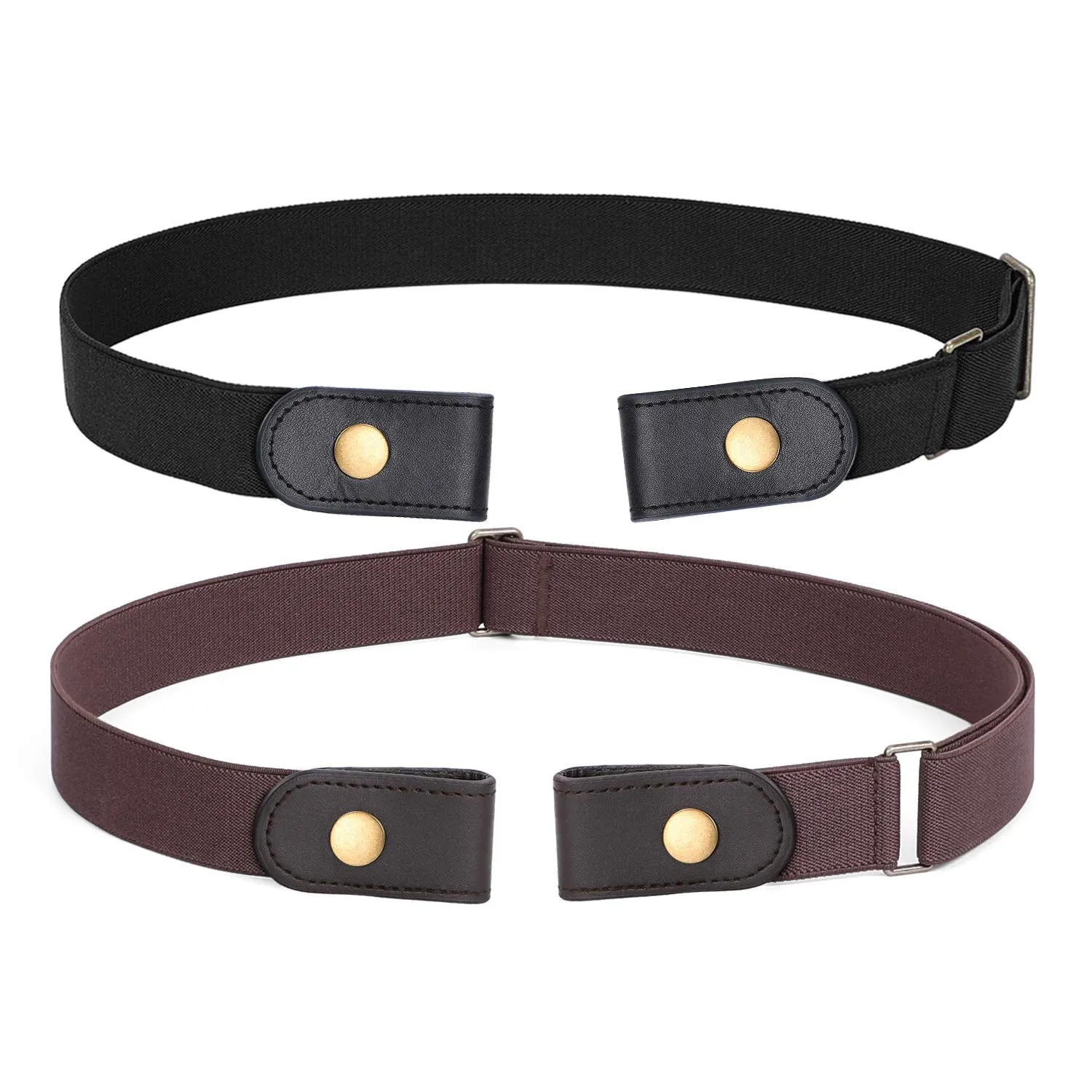 No Buckle Show Belt for Men Buckle Free Stretch Belt for Jeans Pants 1.38 Inches Wide
