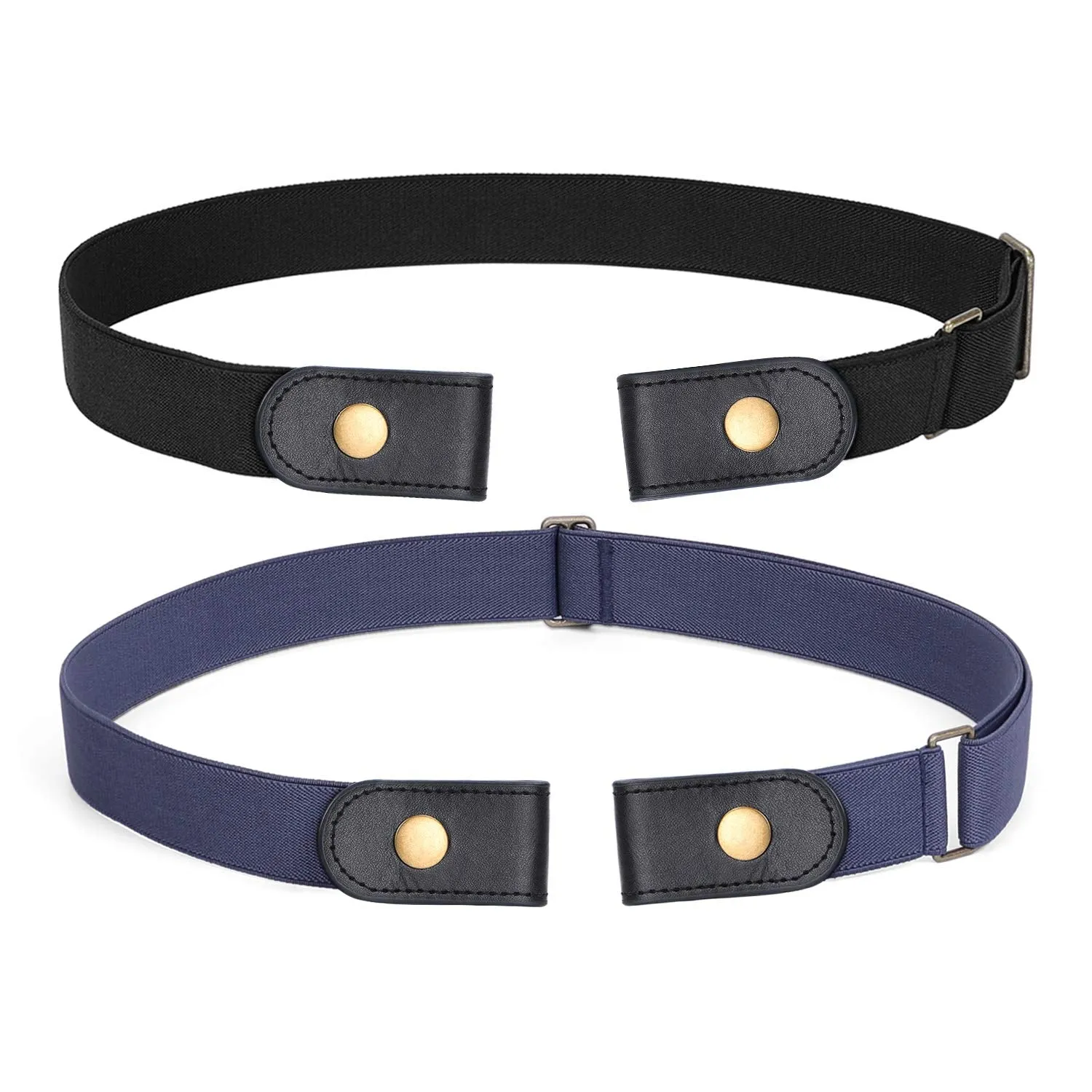 No Buckle Show Belt for Men Buckle Free Stretch Belt for Jeans Pants 1.38 Inches Wide