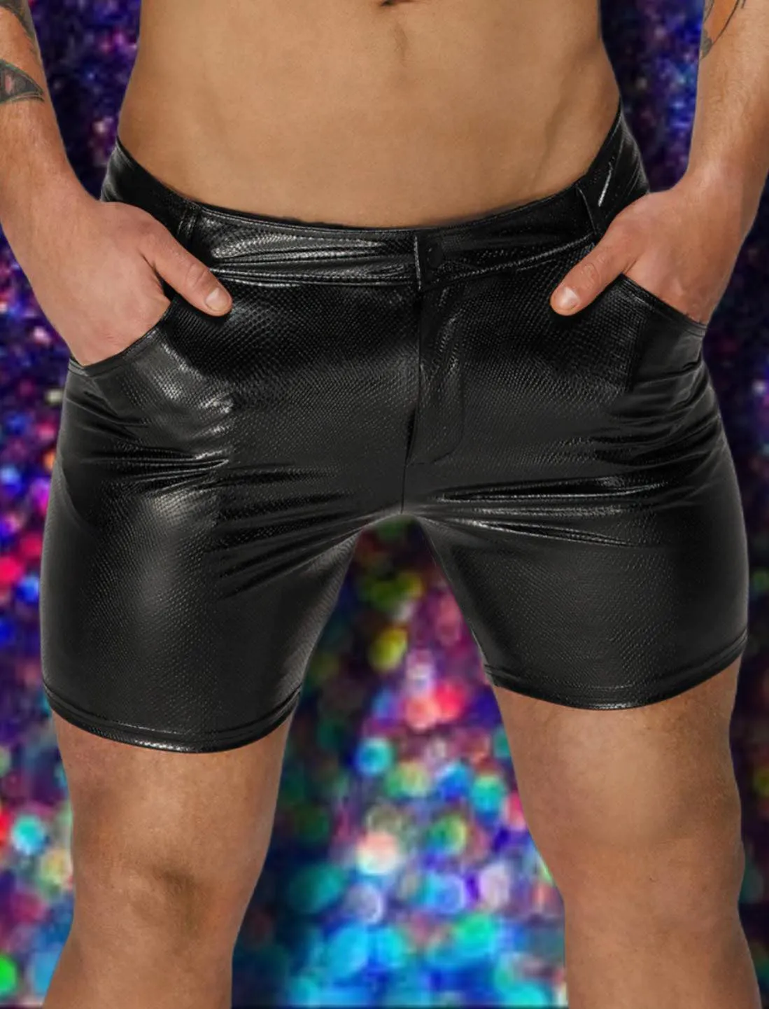 Noir Handmade Mid Length Shorts