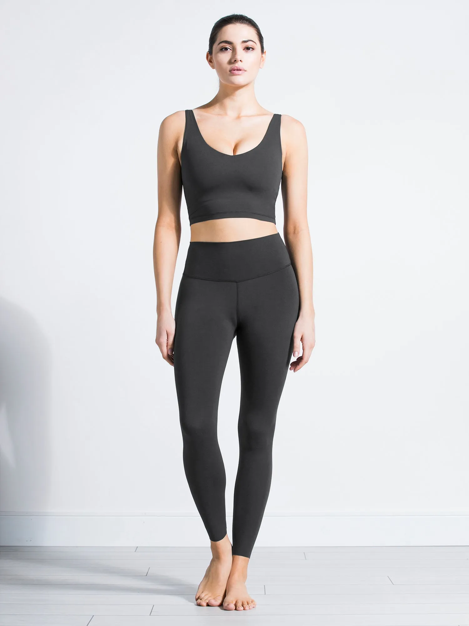 NUDE SHAPE HIGH WAIST PANTS, LIMESTONE