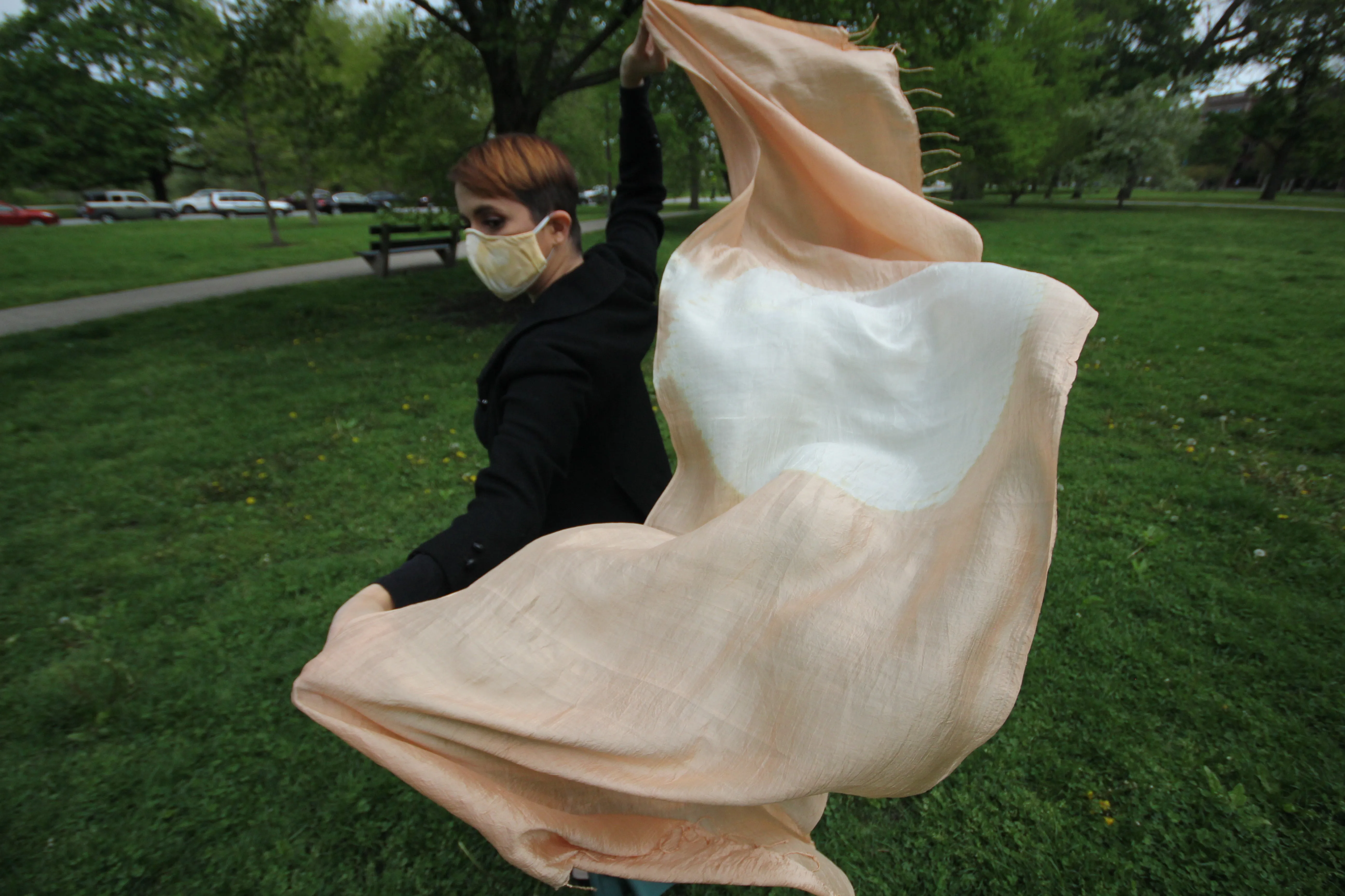 Nui Shibori 100% Silk Scarf
