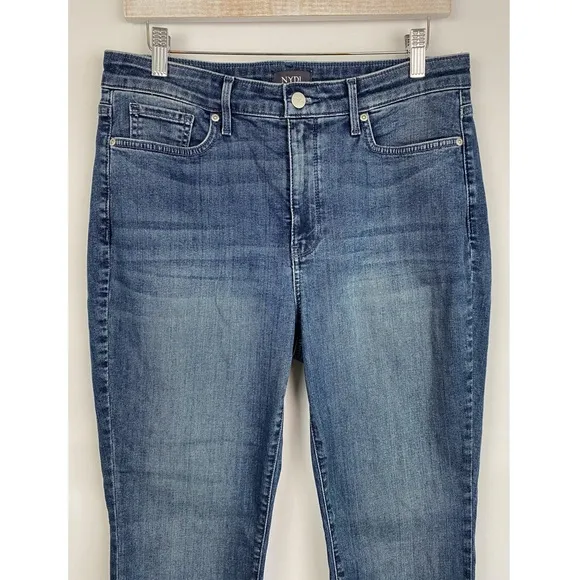 NYDJ Sheri Slim High Rise Denim Jeans, Landslide Wash - Size 10P