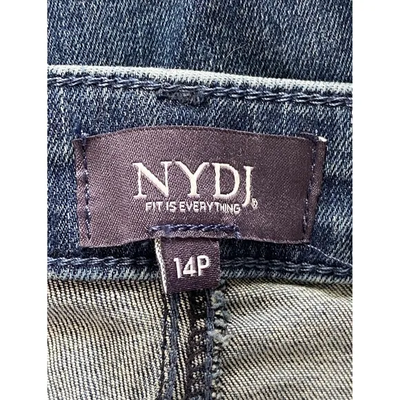 NYDJ Sheri Slim High Rise Denim Jeans, Landslide Wash - Size 10P