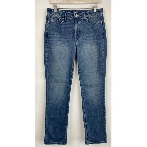 NYDJ Sheri Slim High Rise Denim Jeans, Landslide Wash - Size 10P
