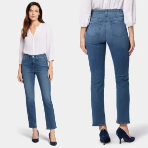 NYDJ Sheri Slim High Rise Denim Jeans, Landslide Wash - Size 10P