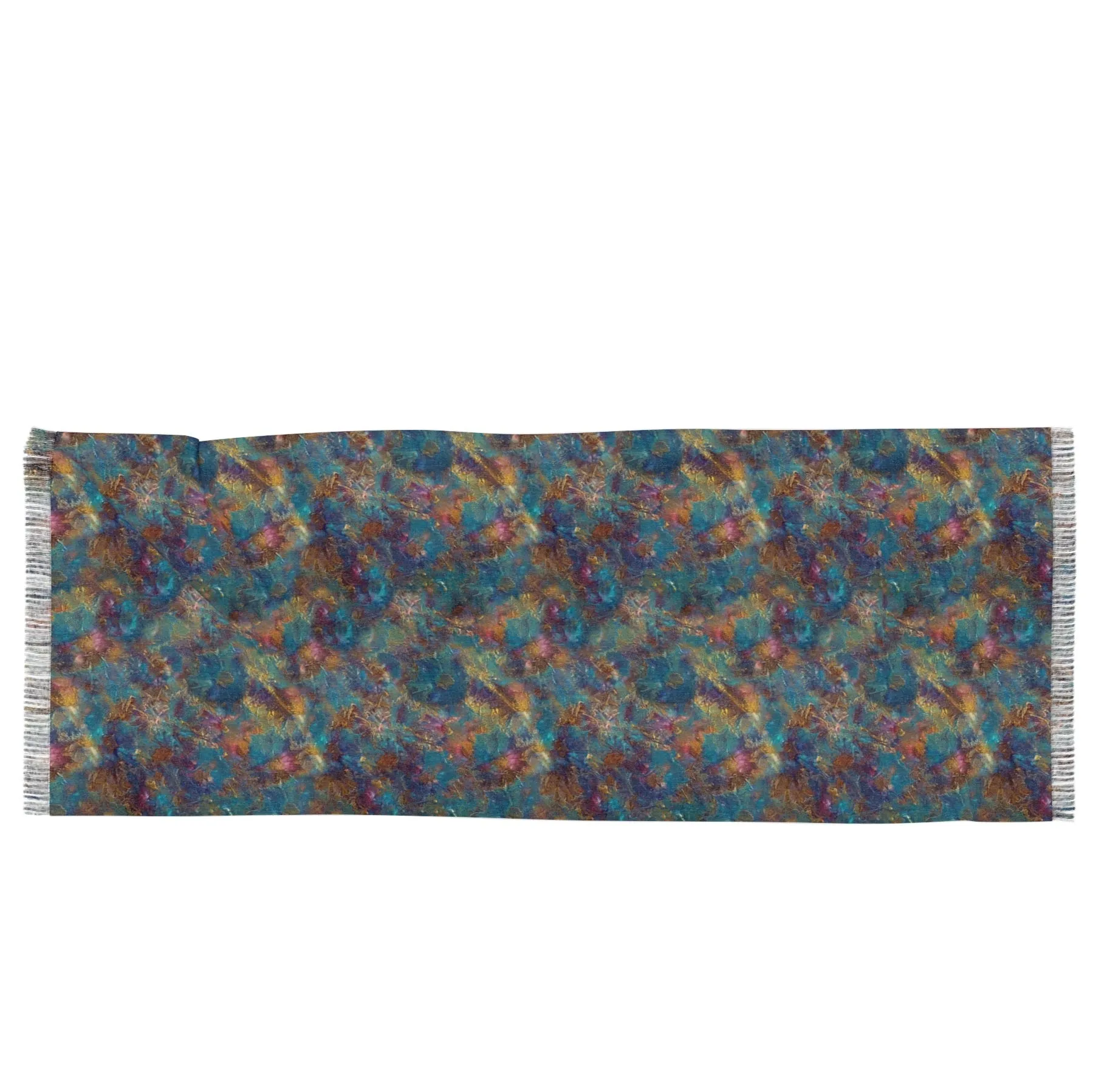 Oceanic - Art Scarf with Fringe
