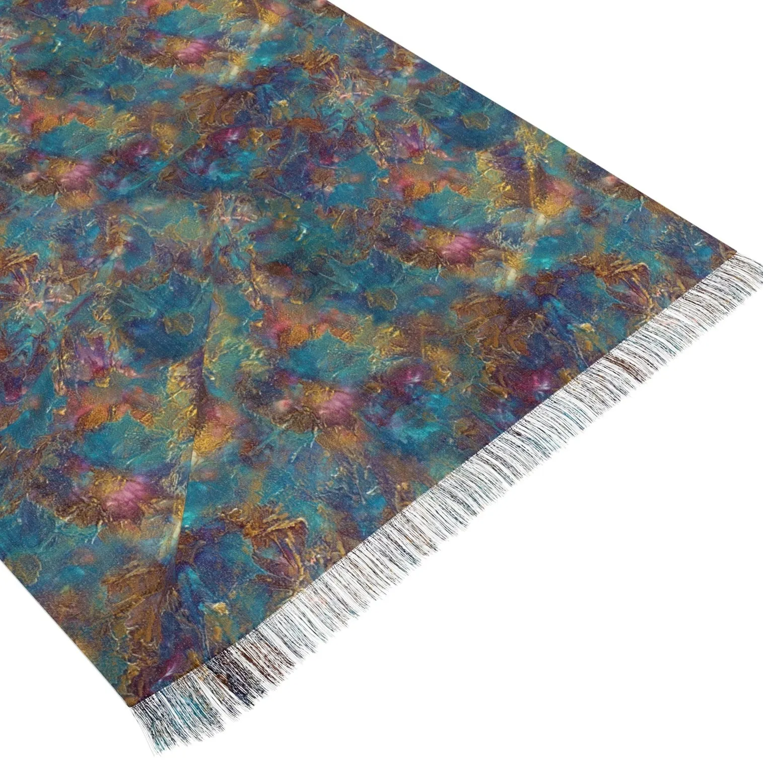 Oceanic - Art Scarf with Fringe
