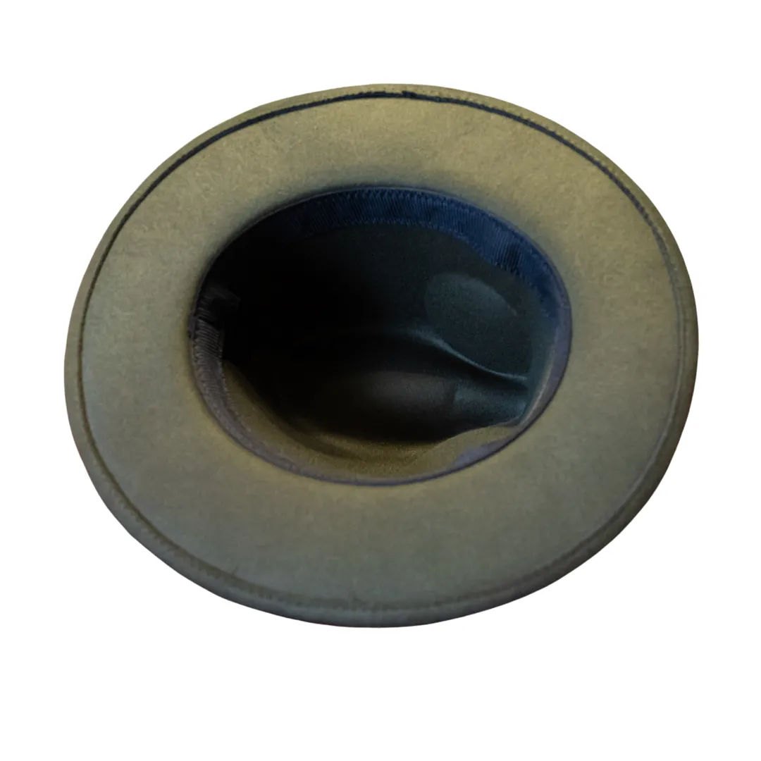 Olive Green Fedora Hat